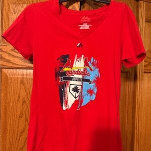 STL Majestic Red Cardinals Tropical Tee
